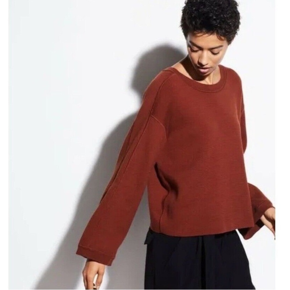VINCE‎ Crop Sweater In Canyon Oak